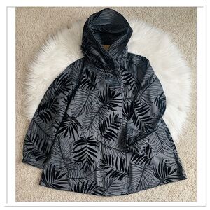 MYCRA PAC Short Donatella Palm Flock Reversible Coat Black